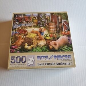 Bits and Pieces -  Set of 500 Piece Jigsaw Puzzles for Adults - Hide and Seek